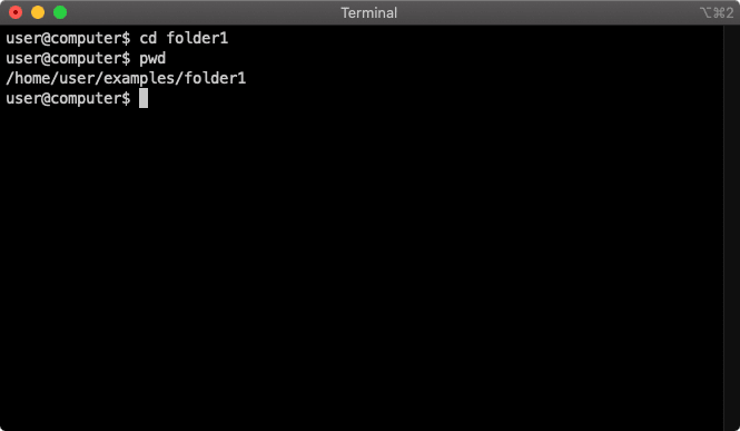 terminal cd command