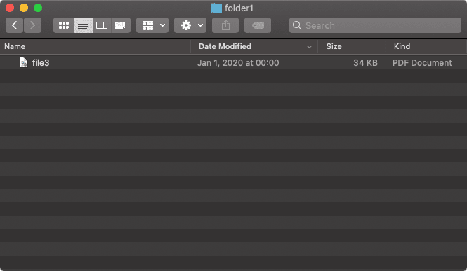macOS folder change directory